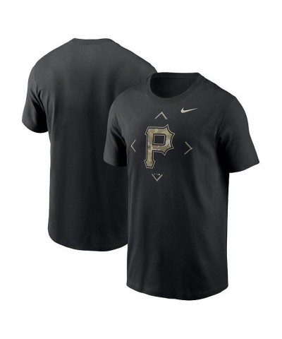 Men's Black Pittsburgh Pirates Camo Logo T-shirt $22.94 T-Shirts